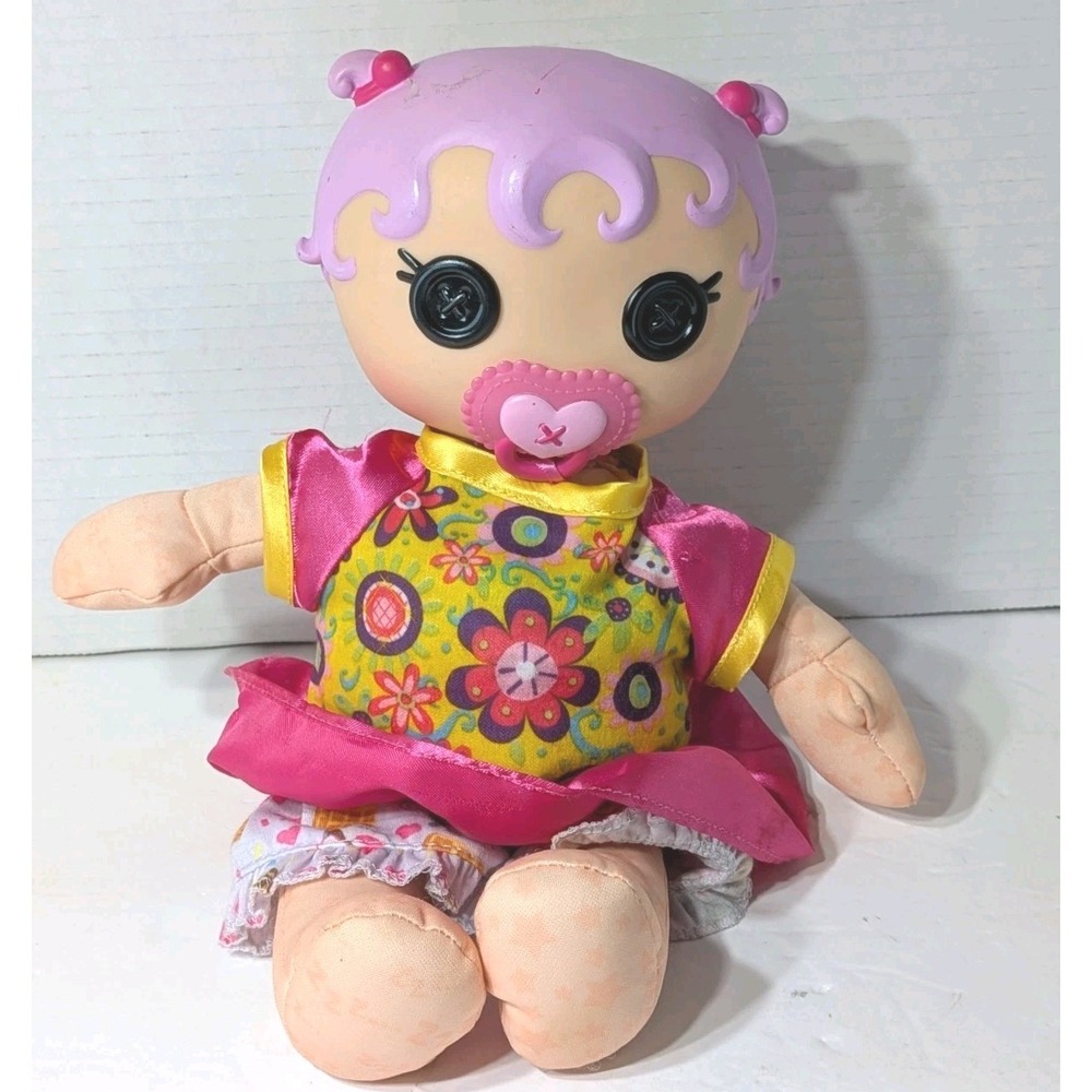 Lalaloopsy Babies Jewel Sparkles Doll Soft Body Plush with Pacifier and Bottle